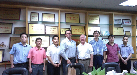 美國(guó)棉花公司專家訪問我司并進(jìn)行技術(shù)交流